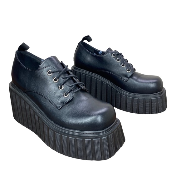 lamoda black oxford shoes